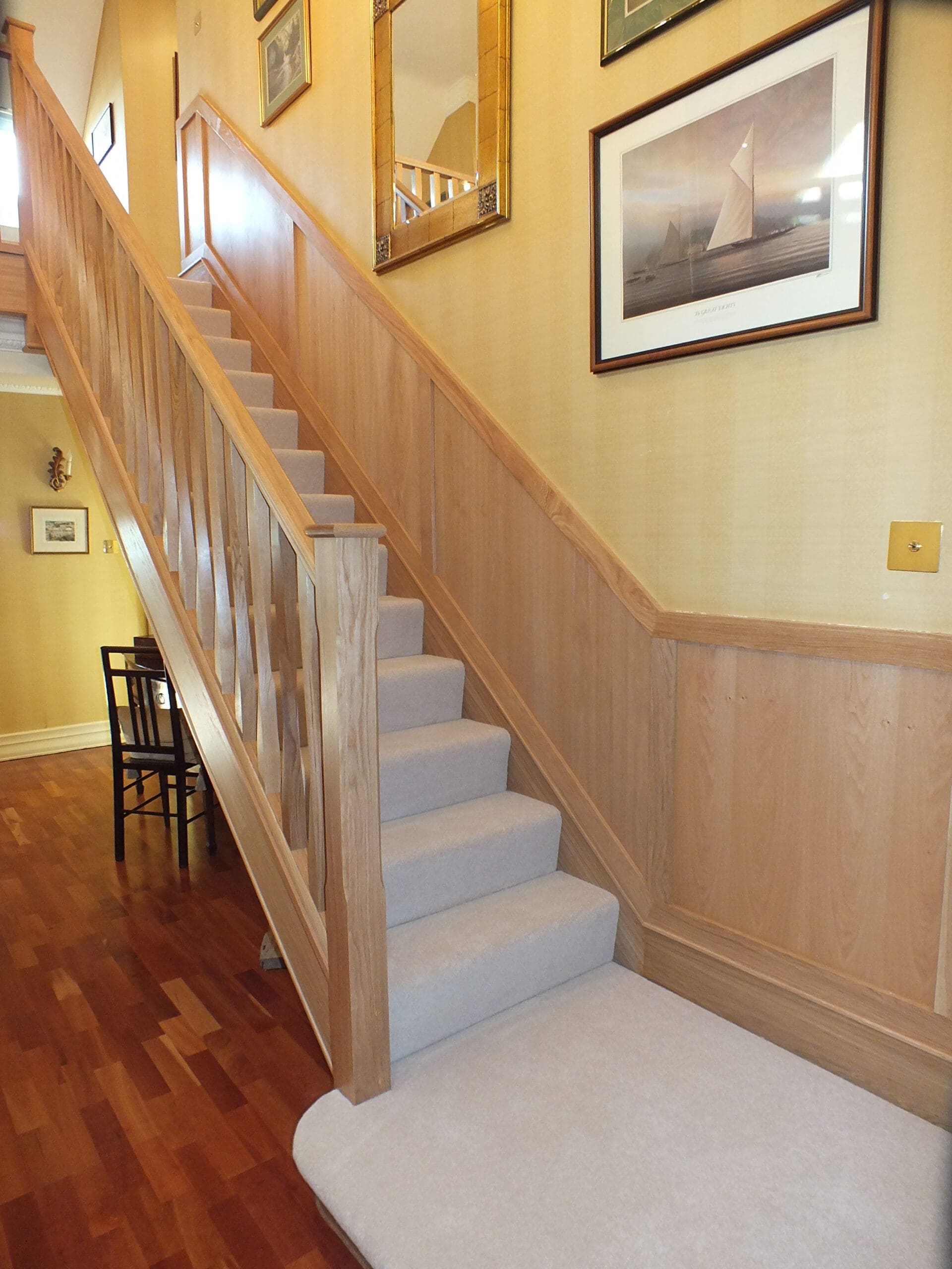Burman - twisted oak spindles rake