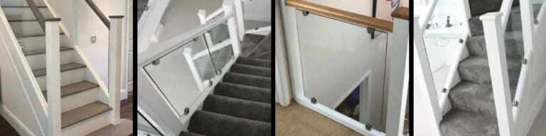 Refresh Your Home by Adding a White Staircase with Glass