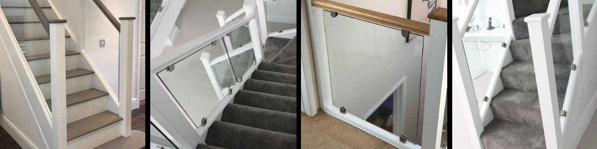 Refresh Your Home by Adding a White Staircase with Glass