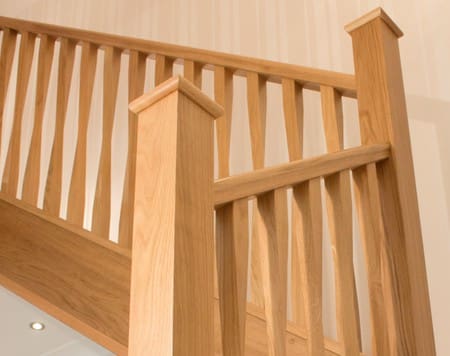 Twisted Oak Spindles