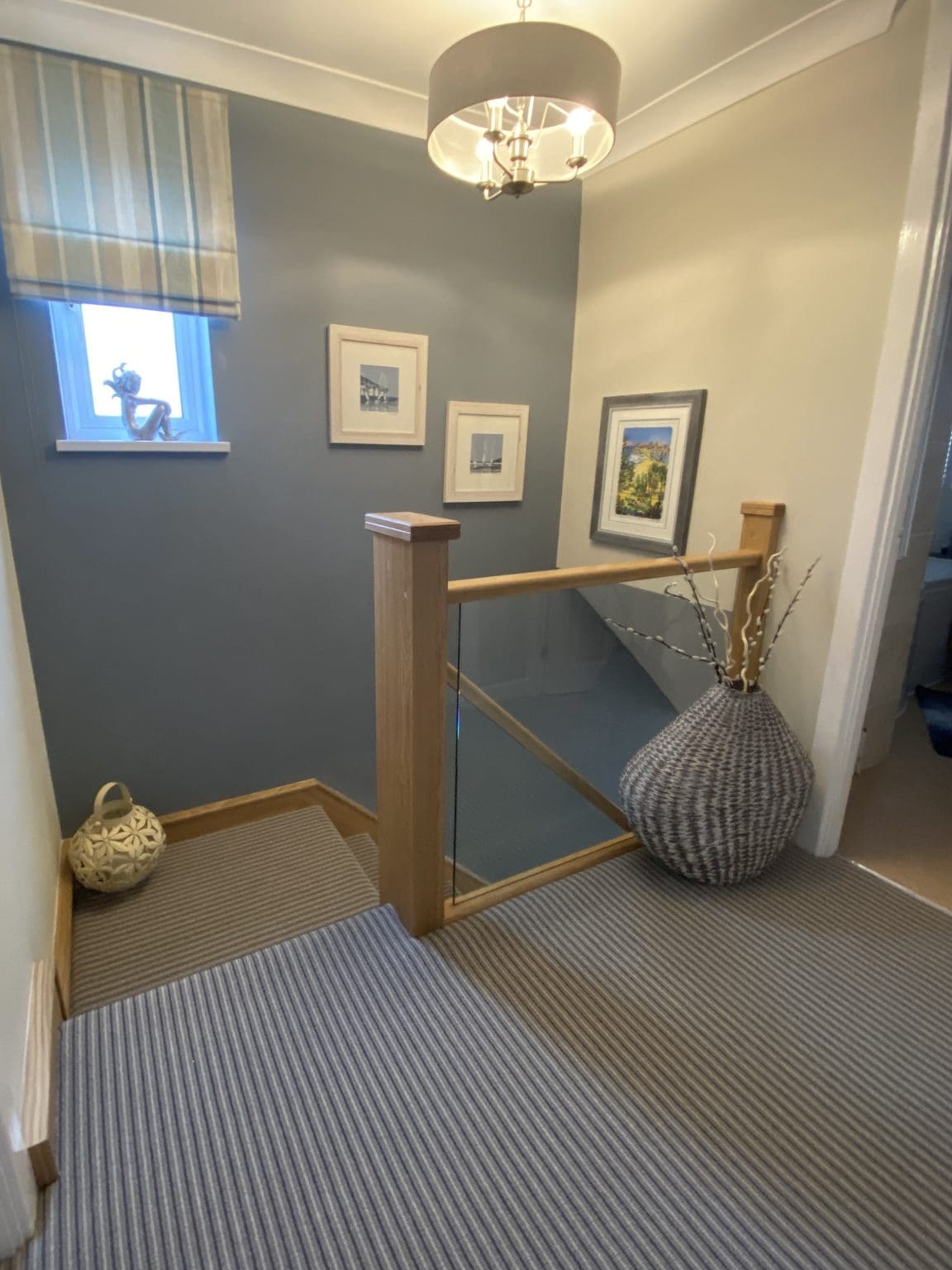 an oak & glass staircase renovation in Clevedon, Somerset