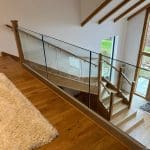 New glass & oak staircase in Exeter