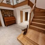 seamless glass oak staircase in Scotland