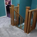 an oak and wrought iron staircase renovation in Mansfield, Nottinghamshire