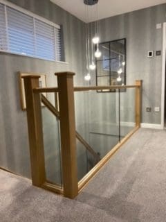 An embedded glass staircase refurbishment in West Kirkby, Wirral