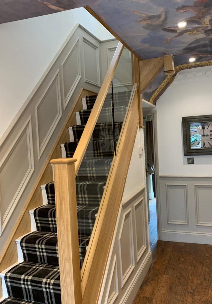 Bolton Staircases are transformed with an oak and glass staircase renovation thanks to Abbott-Wade