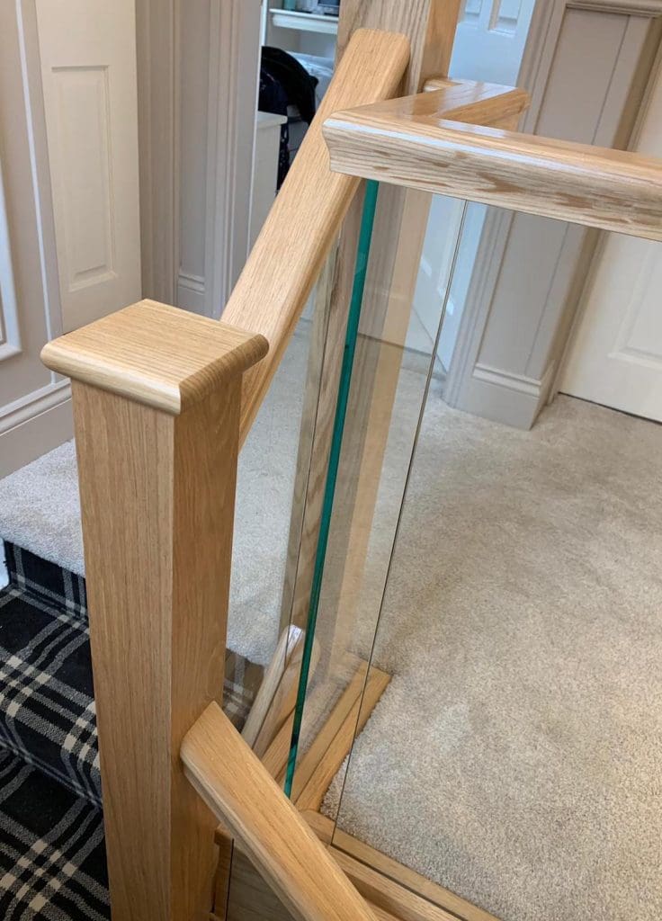 Bolton Staircases are transformed with an oak and glass staircase renovation thanks to Abbott-Wade