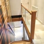 An oak & glass staircase renovation in Lancaster, Lancaster