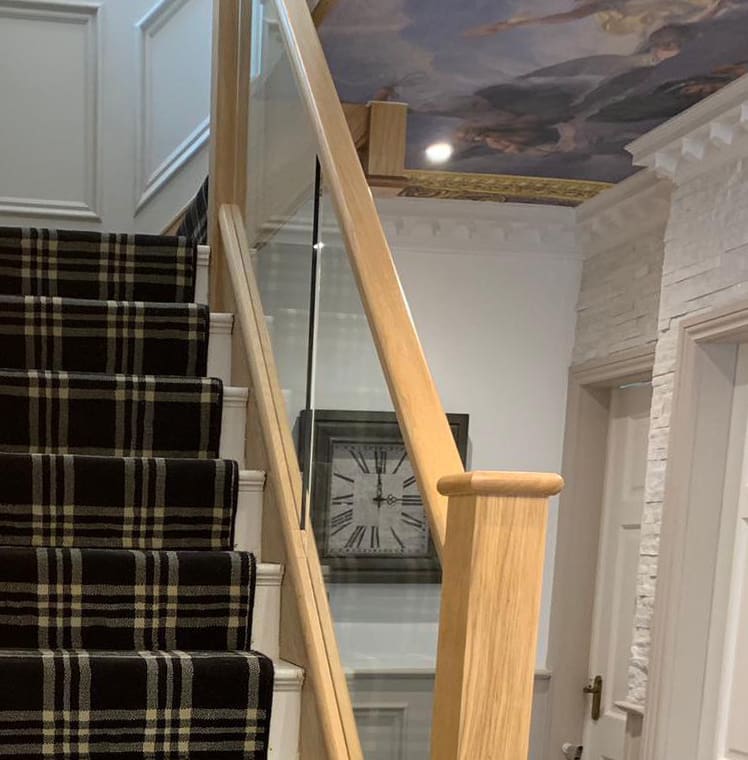 Bolton Staircases are transformed with an oak and glass staircase renovation thanks to Abbott-Wade