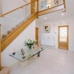 An oak & clamped glass staircase renovation in Bury