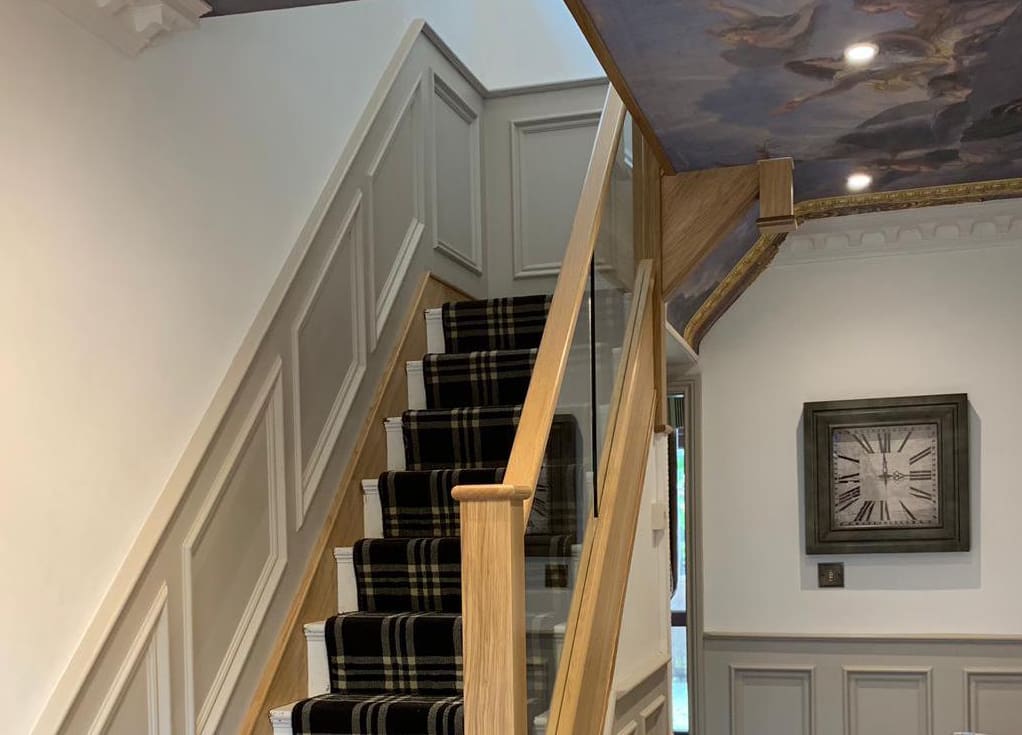 Bolton Staircases are transformed with an oak and glass staircase renovation thanks to Abbott-Wade
