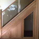 a tinted grey glass staircase renovation in hereford, herefordshire