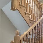 This period staircase in Holmes Chapel worthy of any stately home is light & bright with classic appeal.