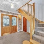 An elegant oak staircase renovation in Leigh with beautiful twisted oak spindles transforms this Lancashire home