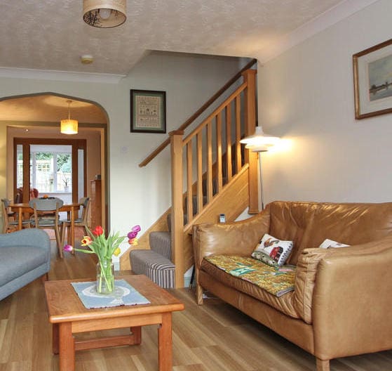 A stop chamfered staircase renovation of a small section of stairway and landing area in North Walsham, Norfolk.