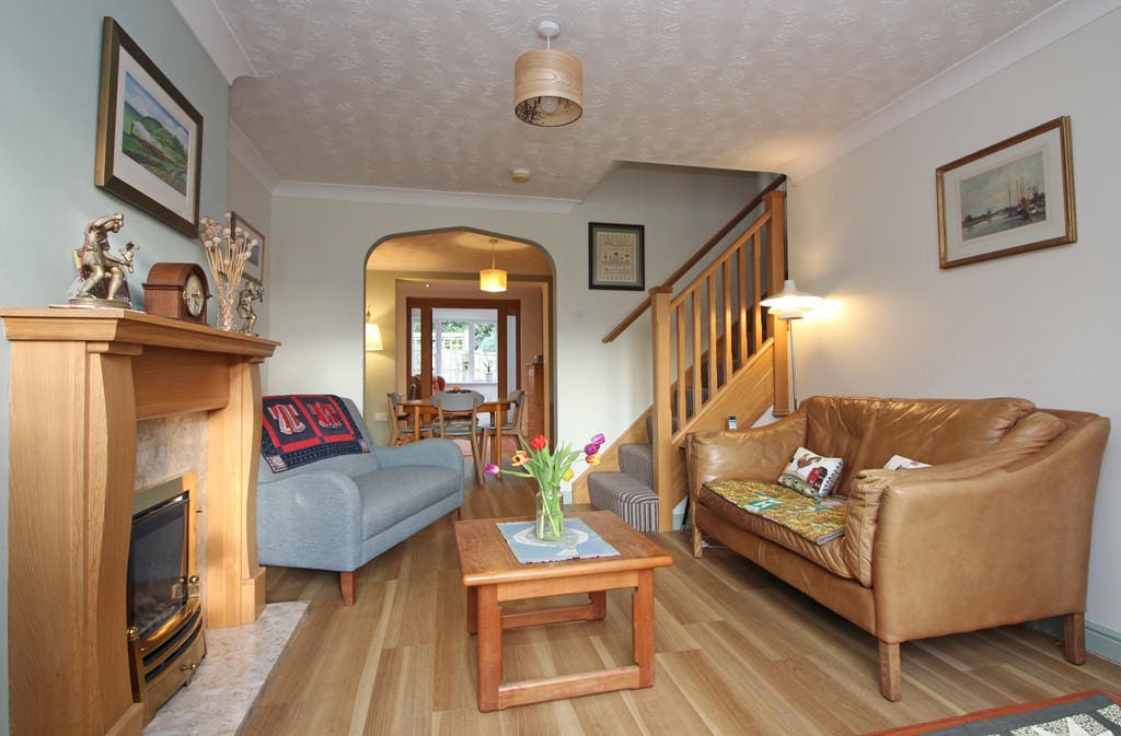A stop chamfered staircase renovation of a small section of stairway and landing area in North Walsham, Norfolk.
